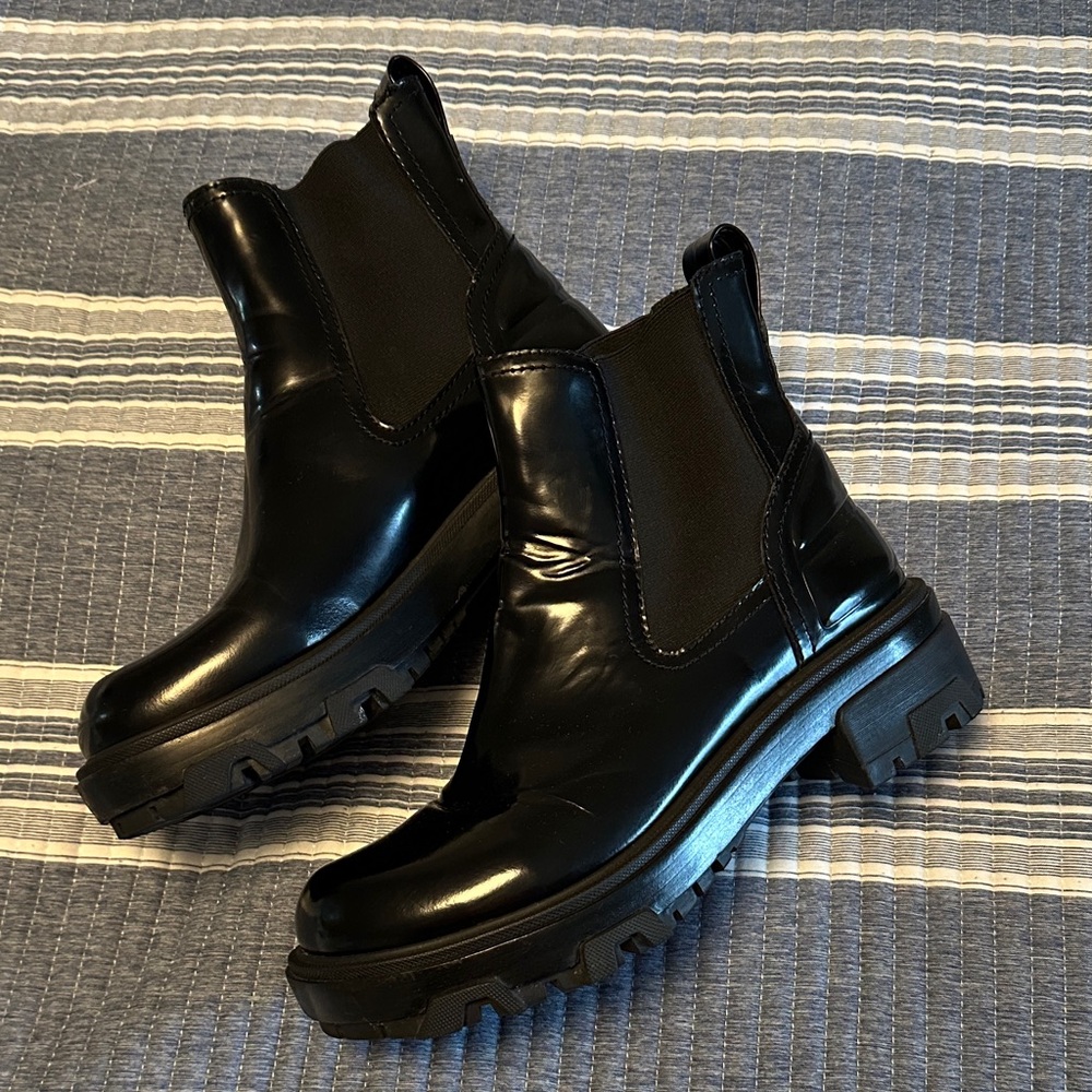 rag & bone Black Chunky Chelsea Boots